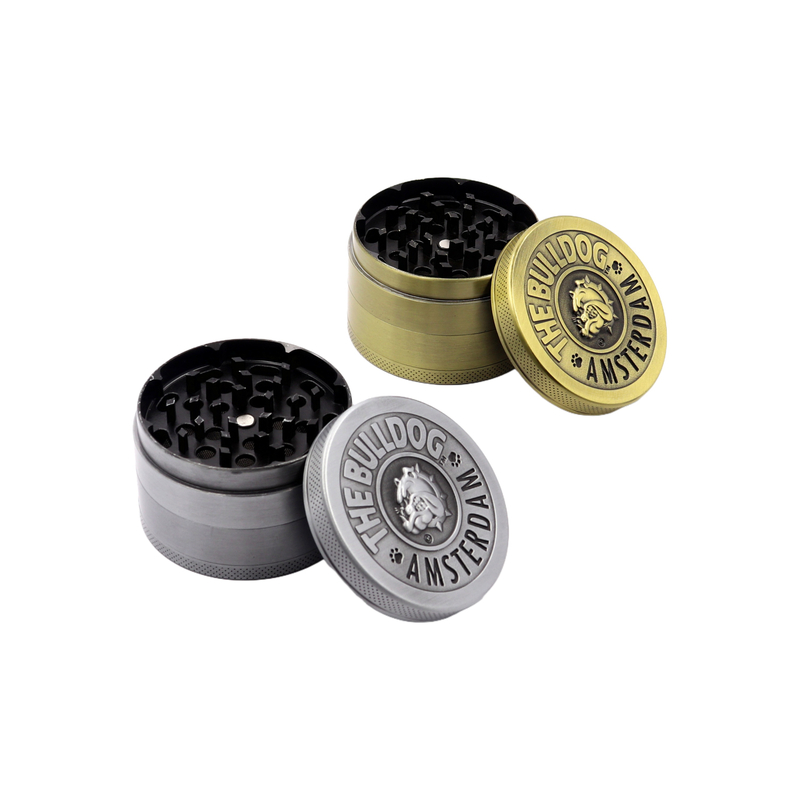 4 Parts Antique Copper The Bull Dog Amsterdam Zinc Herb Grinders