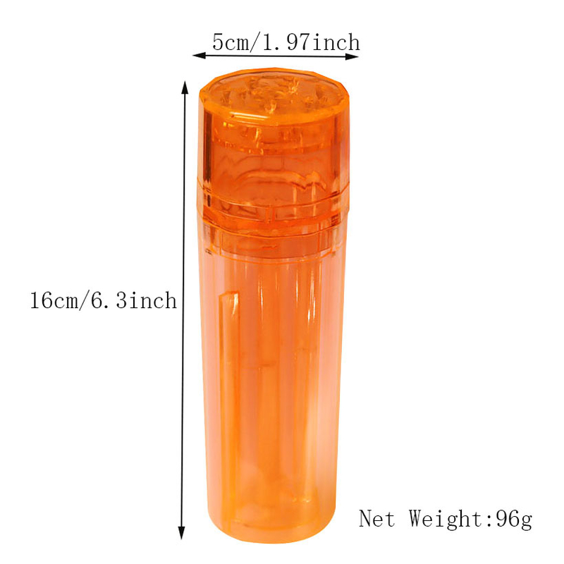 3 Parts Plastic 110MM King Size Cone Rolling Paper Maker With Herb Grinder 