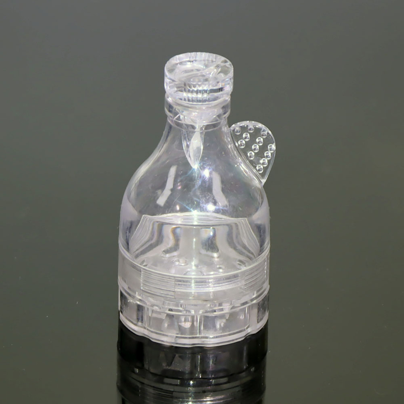 4 Parts Plastic Funnel Dispenser Herb Grinder 