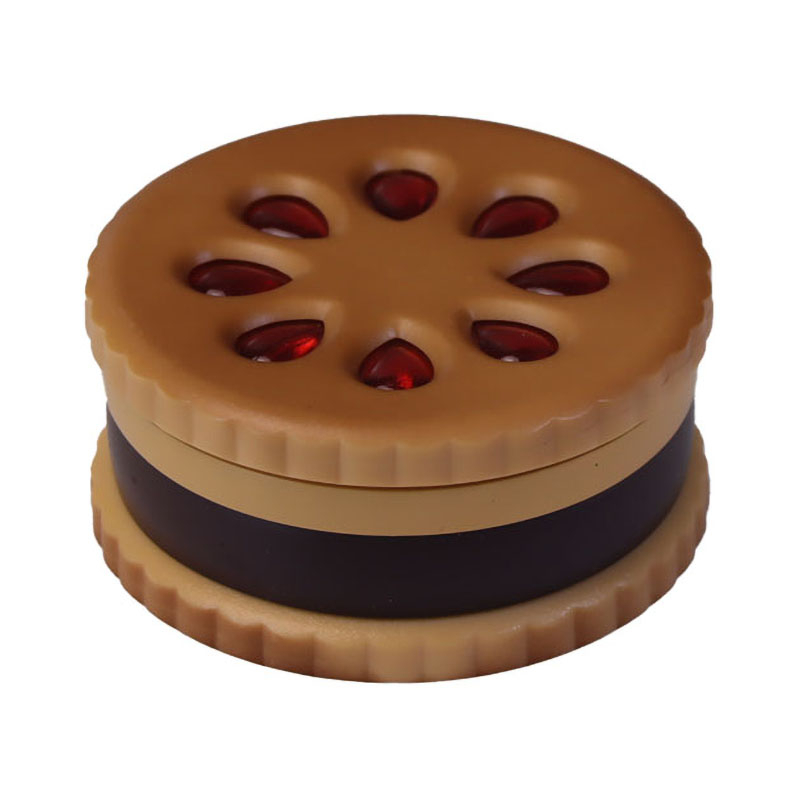 3 Parts Cookies Shaped Zinc Alloy Spice Grinder