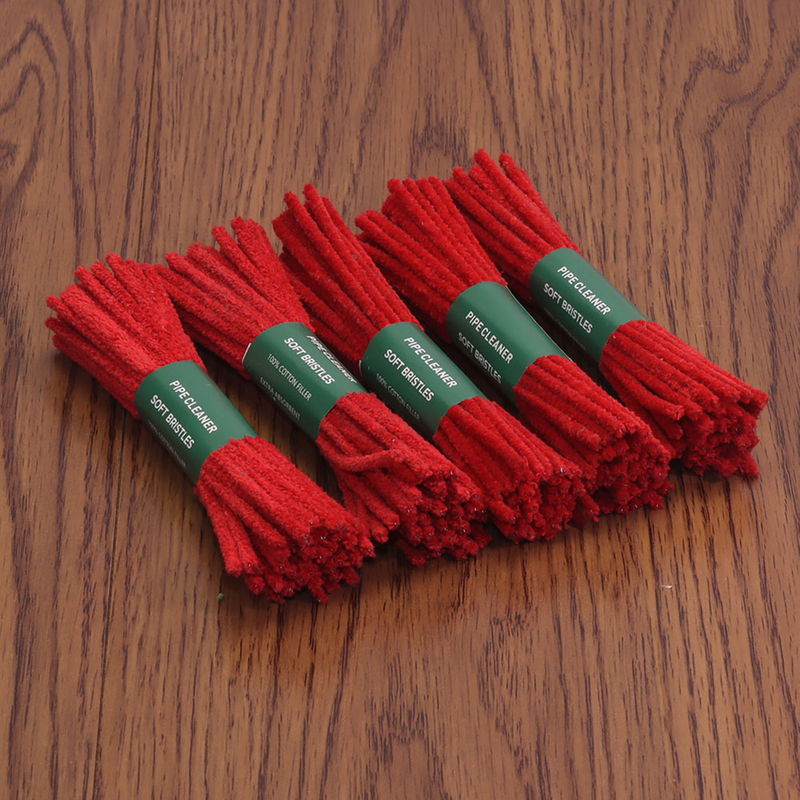 220 Count Pack of 5 Cotton Soft Bristles Pipe Cleaner 6 Inches Hard Bristle Pipe Clean for Removing Tar Bundles Pipe Cleaners Smoking Pepe Cleaner