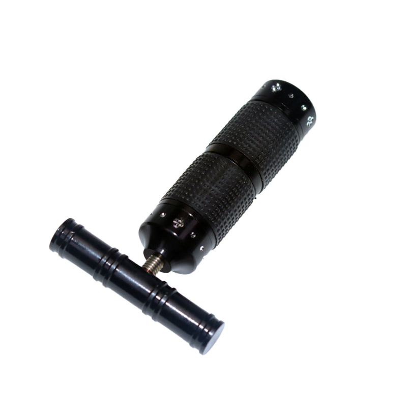 Durable Premium CNC Aluminum T Shape Pollen Press With Rubber Grip for Cannabis for Marijuana for Weeds for kief Large Pollen Press