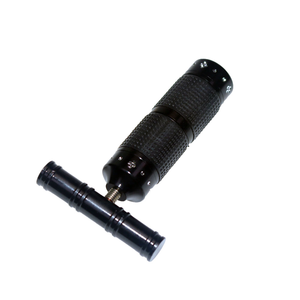 Durable Premium CNC Aluminum T Shape Pollen Press With Rubber Grip for Cannabis for Marijuana for Weeds for kief Large Pollen Press