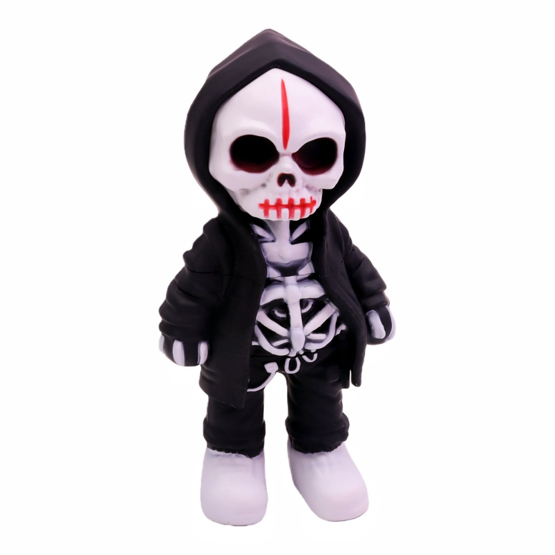 3-Color Skeleton-in-Hoodie Metal Grinder with Removable Mesh Screen Skeleton Weed Grinder Skull Shaped Herb Grinder Spice Mill