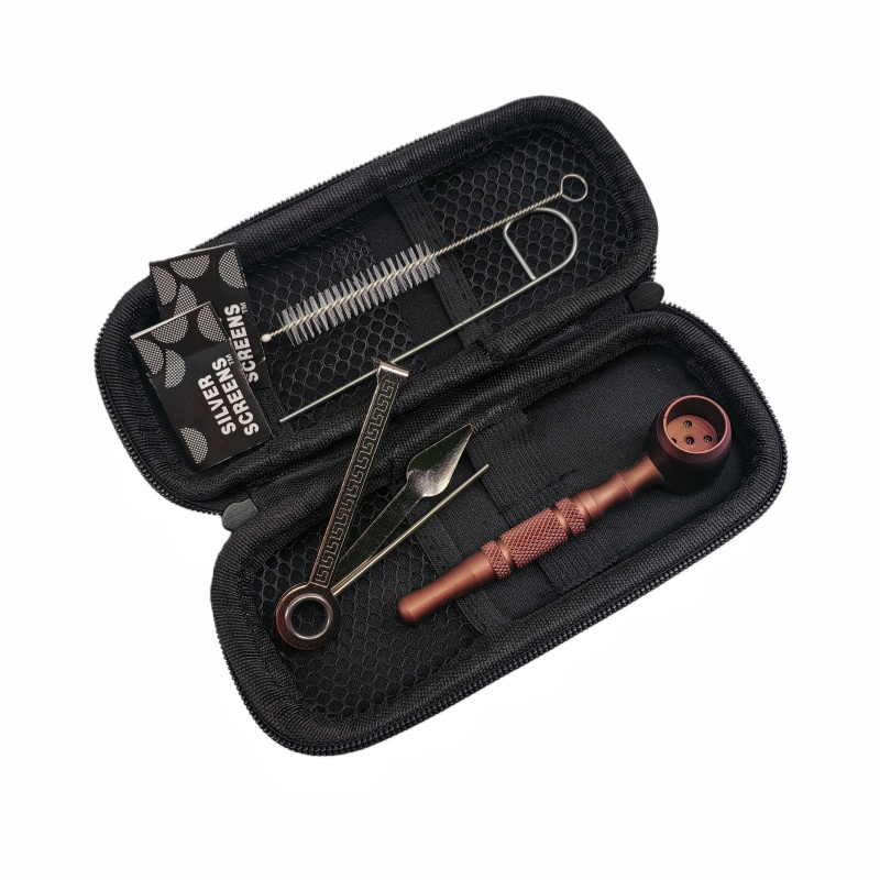 KT1011 Smoking Pipe Kit Big Tobacco Pipe Smoking Accessories Kit 7 Pieces