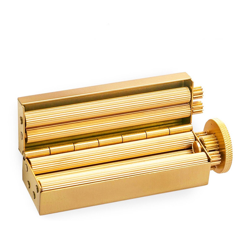 DIY Luxury Vintage Brass Cigarette Roller Machine For 70MM
