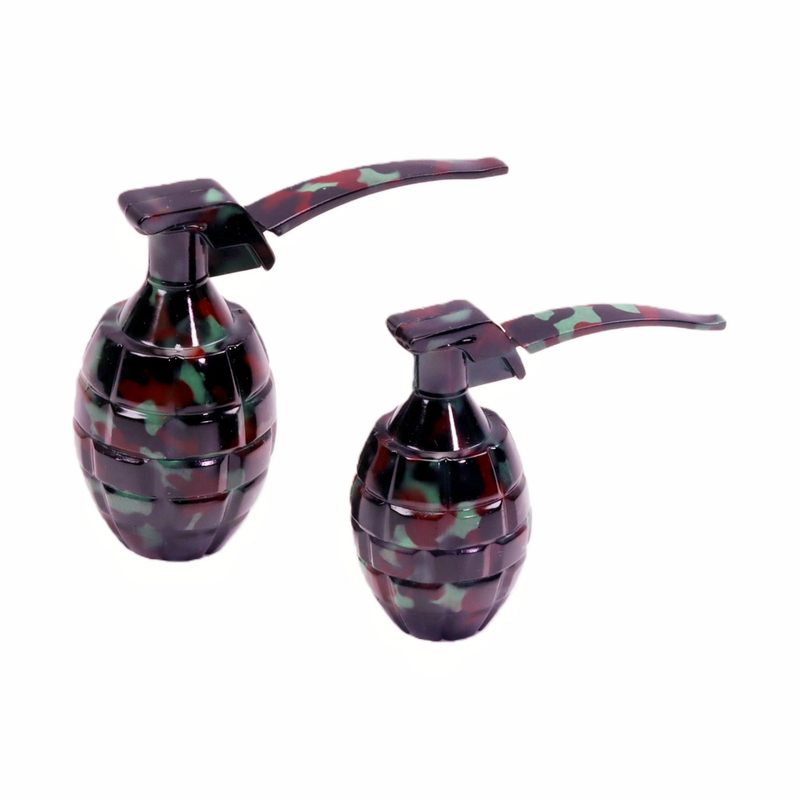 Zinc Alloy Camouflage Hand Grenade Herb Grinder Portable Camo Grenade Shape Spice Grinder for Outdoor Use Tactical Style Hand Grenade Grinder for Herb Grinding Durable Zinc Alloy Grenade Grinder 