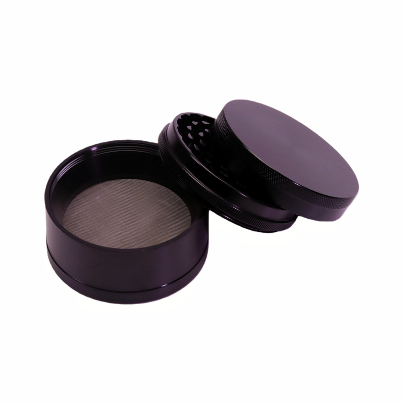 3 Inches 4 Chamber Jumbo CNC Aluminum Herb Grinder For Smoking Solid Top Durable Metal Grinder