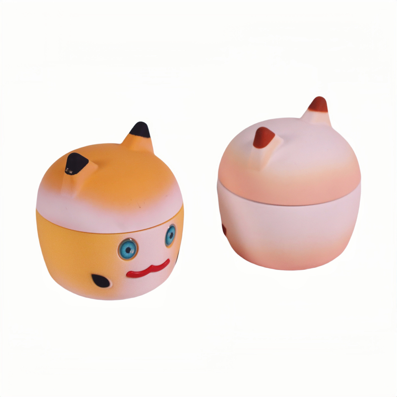 Big Chamber Kitten Head Shaped 4 Parts Herb Grinders;Hello Kitty Tobacco Grinder;Pussy Spice Grinder