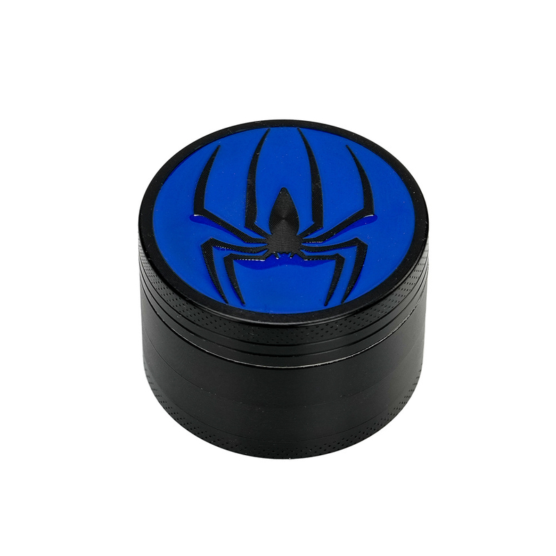 2.05 Inches 4 Parts Touch Up Embossing Spider Zinc CNC Smoiking Herb Grinder