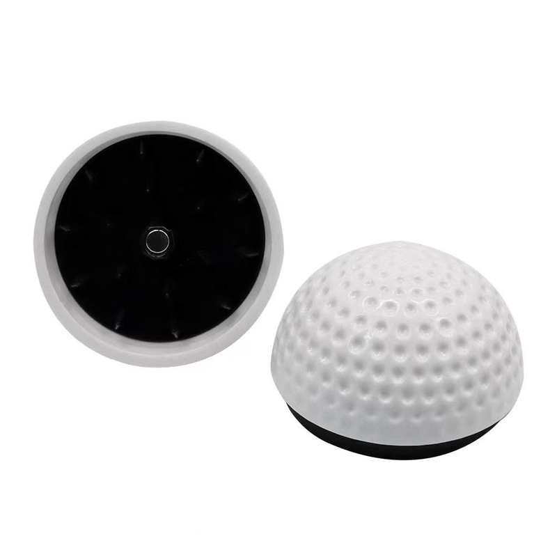 Novelty 2 Parts Magnetic Plastic White Golf Shaped Spice Grinder