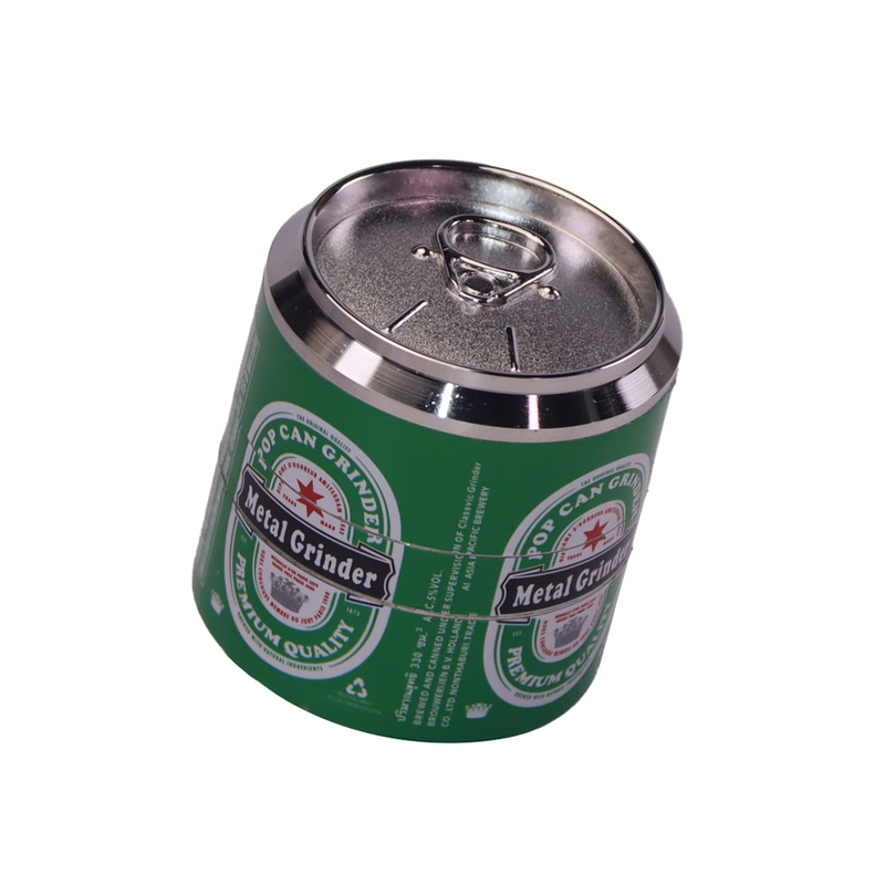4 Parts Beer Can Shaped Metal Herb Grinders