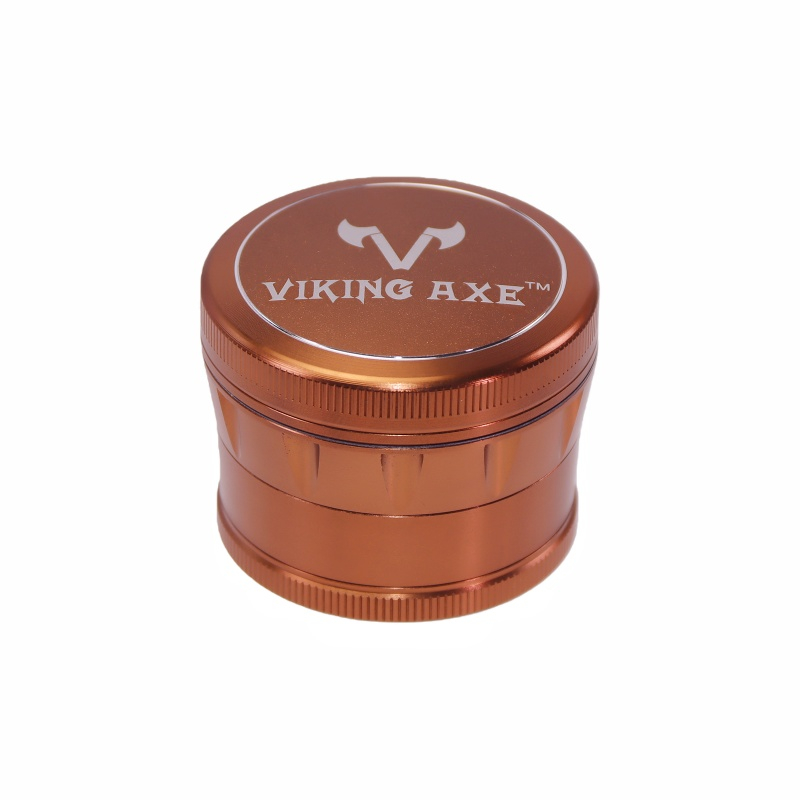 4 Pieces Cone Shaped Convex Top Cap CNC Aluminum Herb Grinder With Pollen Catcher