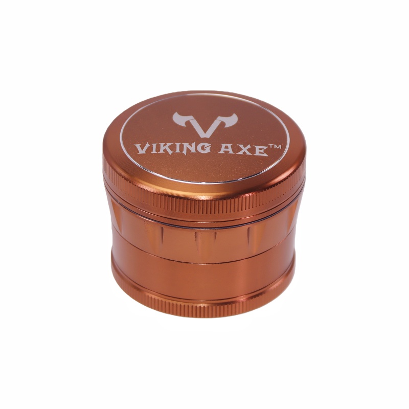 4 Pieces Cone Shaped Convex Top Cap CNC Aluminum Herb Grinder With Pollen Catcher