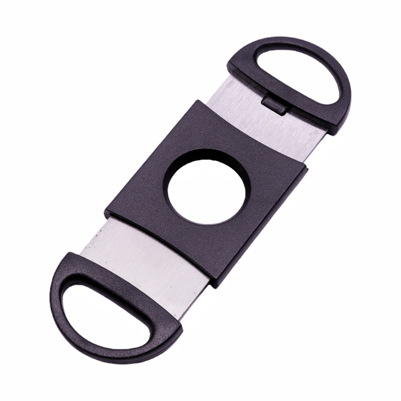 Durable Premium Stainless Steel Plastic Cigar Cutter Portable Blade Sharp Plastic Cigar Cutter Cheap Plastic Cigar Cutter