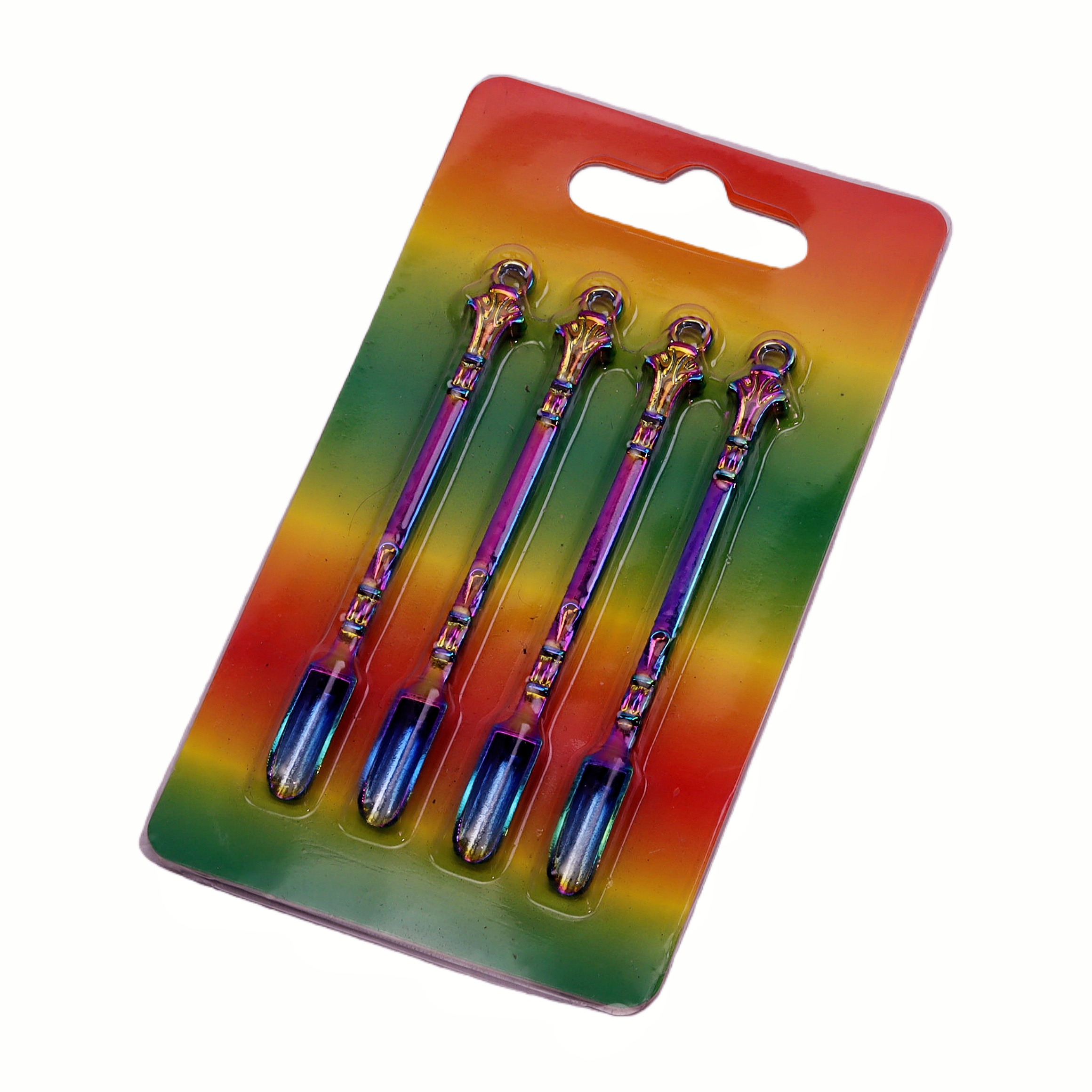 4 Pack Bling Rhinestone Decorated Mini Scoop Metal Mini Shovel Spoon Medicine Spoon Micro Debugging Shovel Dessert Salt Teaspoon Mini Powder Spoon Crystal Studded Powder Dispenser Spoon for Smoking