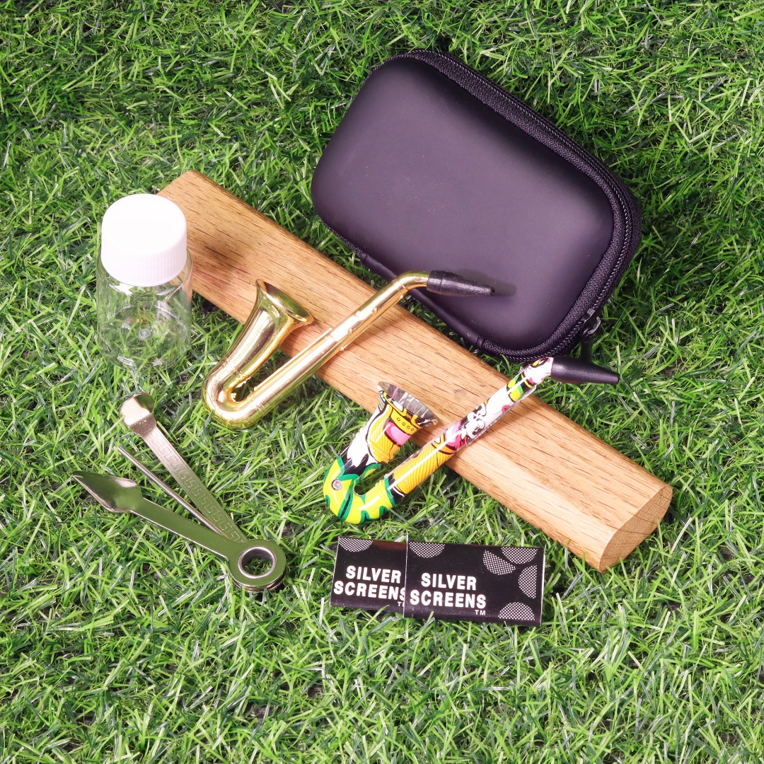 6 Pack Saxophone Pipe Set Saxophone Smoking Pipe Kit Axophone Tobacco Pipe Set Sax-shaped Hand Pipe Kit