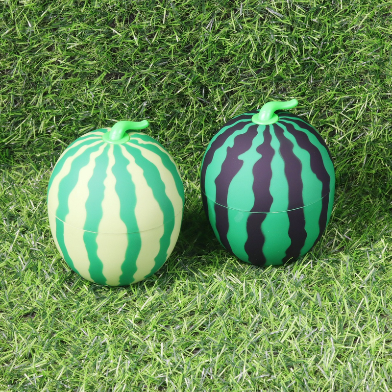 Watermelon-shaped Plastic Herb Grinder with Sharp Metal Teeth Hidden Screen Layer & Free Scraper Watermelon Design Spice Grinder Portable Plastic Herb Grinder