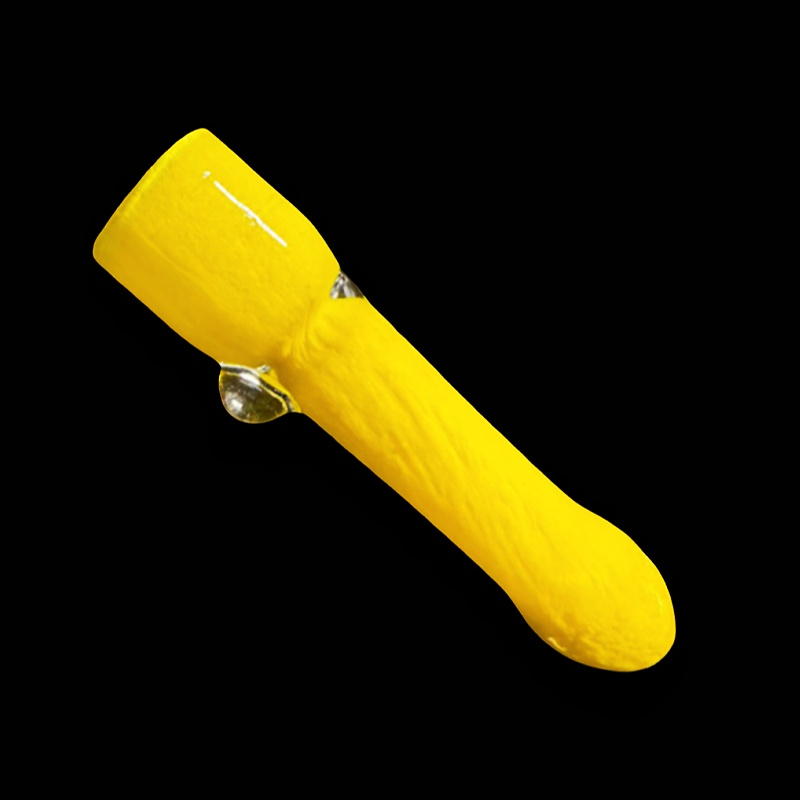 4 Inches Crushed Glass Chillum Pipe Glass Chillum One Hitter One Hitter Pipes Glass Chilllum for Weed Smoking Cannabis Maryuana Pot