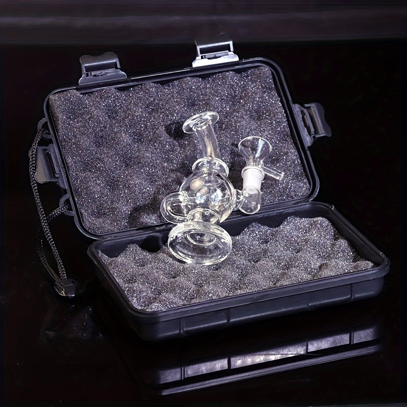 Hand Blown Mini Borosilicate Glass Dab Rig Recycle for Concentrates Recycle Dab Rig for Oil