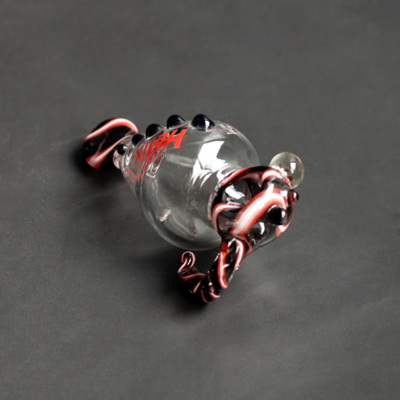 Spiral Helix Glass Pipe Cooling Smoke Helix Glass Pipe Twist Design Glass Helix Pipe Glass Helix Pipe with Smooth Airflow
