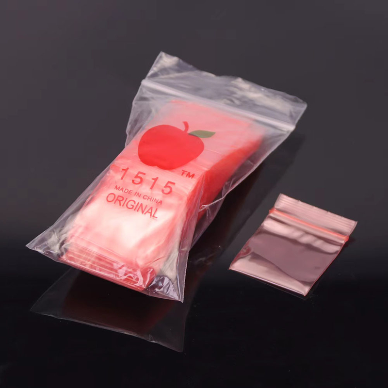 1 Pack Of 100 Pieces Color 1515# Mini Ziplock 2 MIL Plastic Reclosable Bag