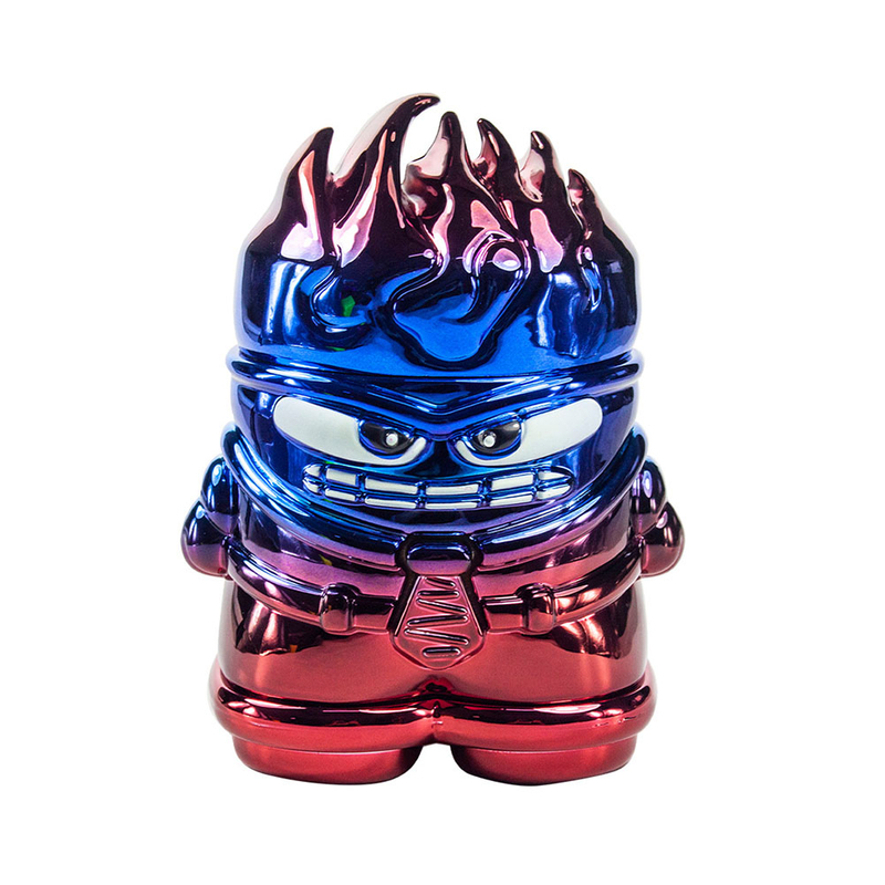 Best Selller 4 Parts Colorful Cartoon Anger Shaped Herb Grinder With Drawer;Inside Out Character Shaped Weed Grinder