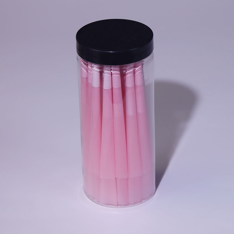 RAW Slow Burning Rolling Paper With Tipsr 50pcs Jar 110MM Classic King Size Pre Rolled Cone 