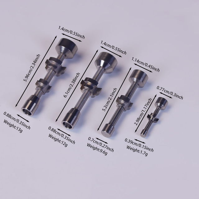 High Temperature Resistance Easily Thermal Conducting Healthy Adjustable Titanium Nail for Nectar 10/14/19 Male Standard Glass Joint