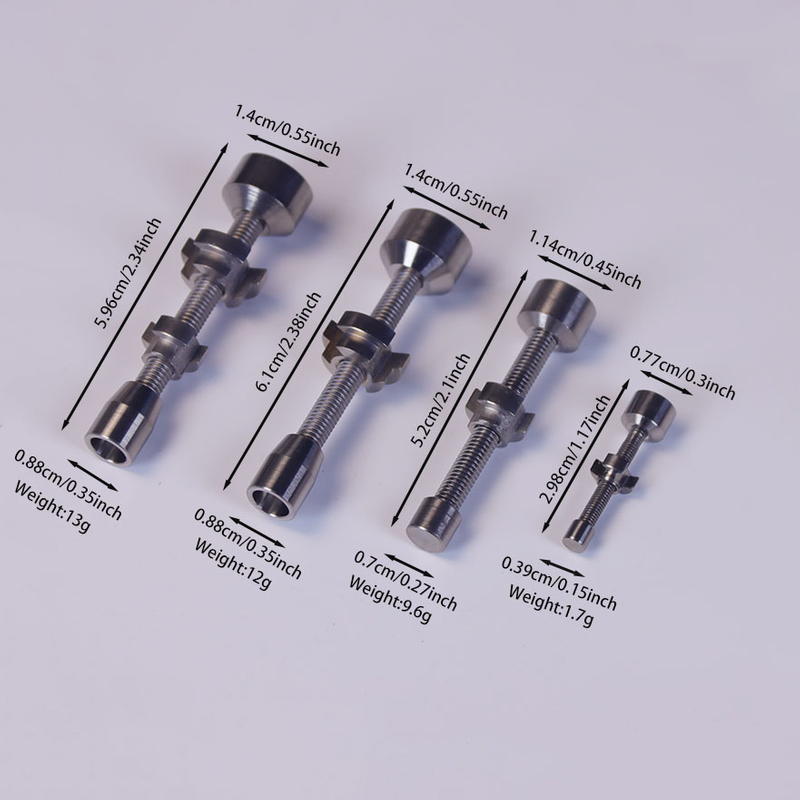 High Temperature Resistance Easily Thermal Conducting Healthy Adjustable Titanium Nail for Nectar 10/14/19 Male Standard Glass Joint