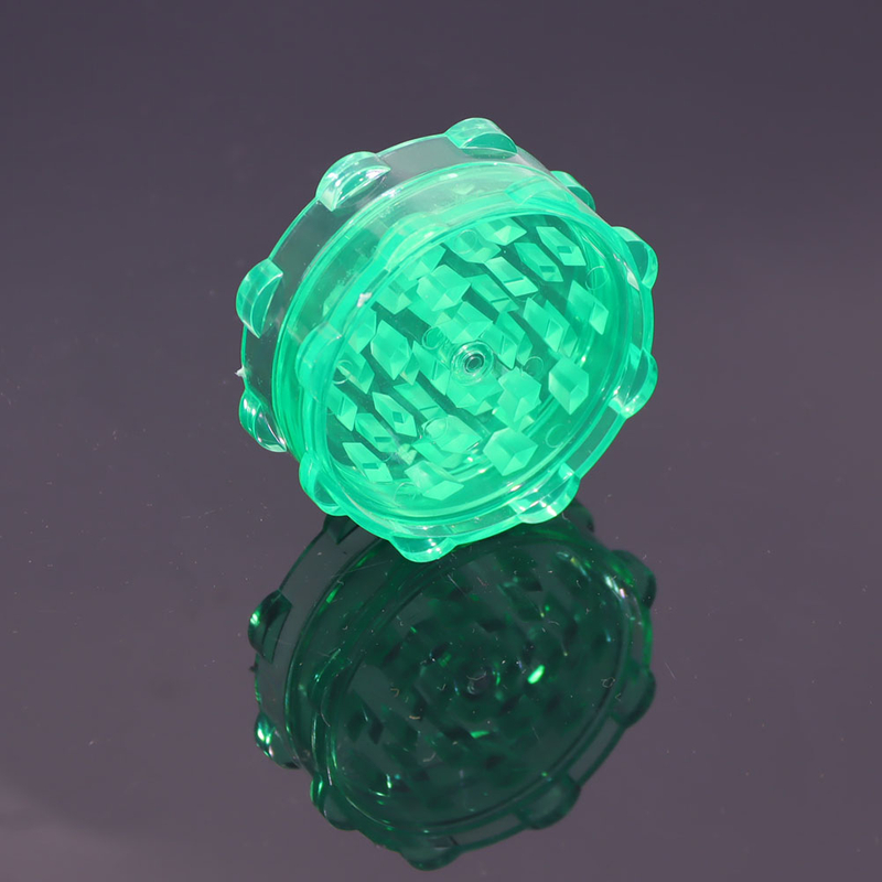 2.56" 2 Parts Plastic Lotus Shaped Weed Grinder 