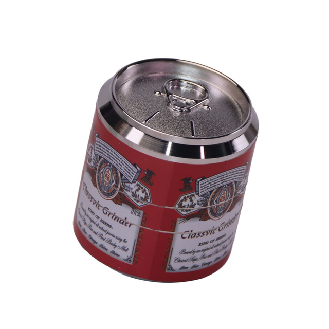 4 Parts Beer Can Shaped Metal Herb Grinders