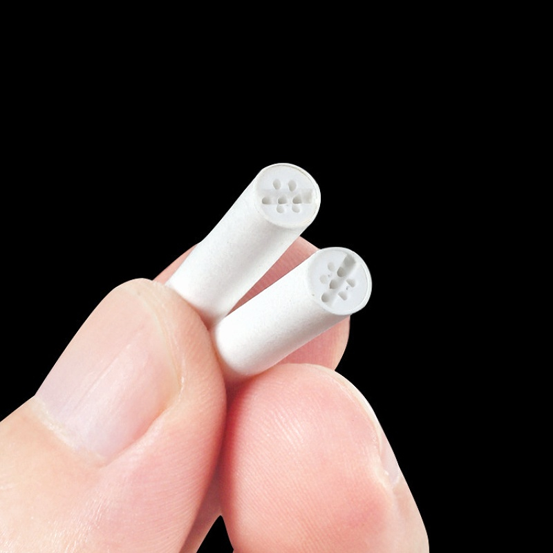 50pcs 80pcs 6MM Ceramic Activated Carbon Blank Paper Filter For Wooden Pipes In Tin Box