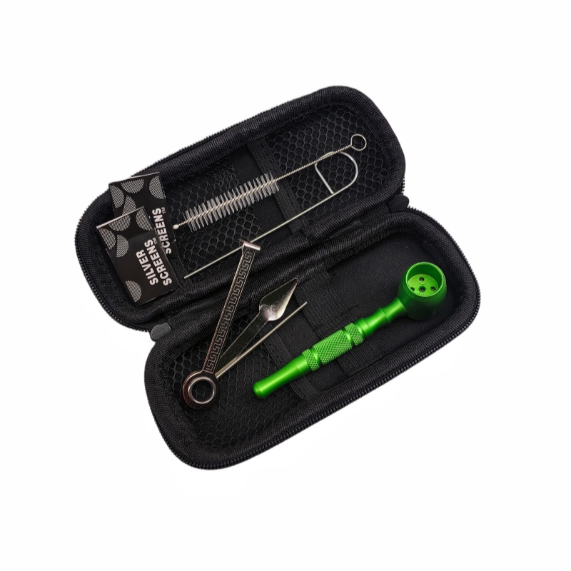 KT1011 Smoking Pipe Kit Big Tobacco Pipe Smoking Accessories Kit 7 Pieces