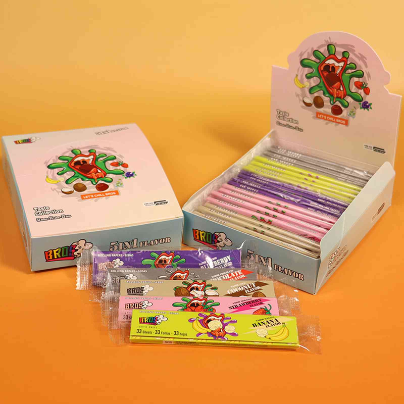 110x44MM King Size Flavored Rolling Paper Rolling Paper for Weed 1 1/4 Flavoured Rolling Paper for Smoking Raw Rolling Paper Rolling Paper Booklet