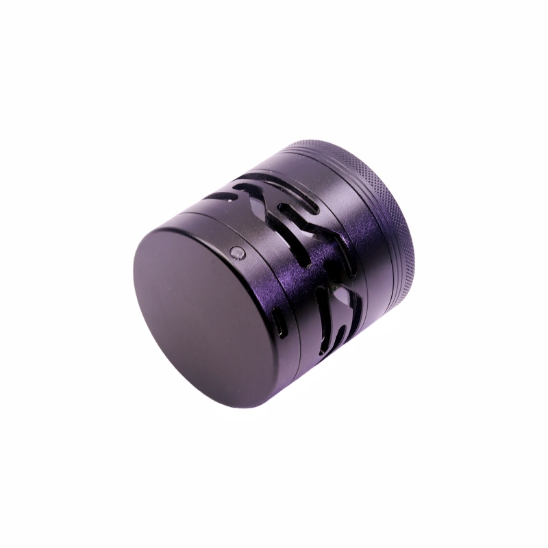 Color-Changing LED Wave Ring Herb Grinder 7 Colors Flashing Tobacco Grinder With Adjustable Light Modes Flashing Led Lights Weed Grinder Variable LED Lights Tobacco Grinder Spice Mill
