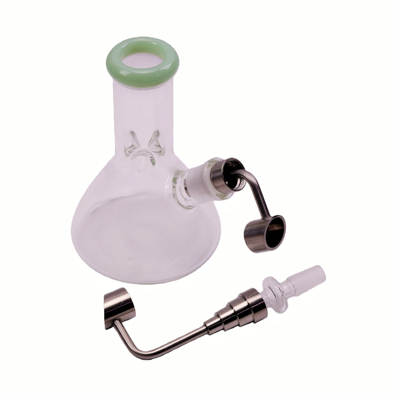 6-in-1 Titanium Nail for Dab Rig Universal Titanium Dab Nail Heat-resistant Titanium Smoking Nail Titanium Nail Set for Concentrate 6-in-1 Metal Titanium Nail