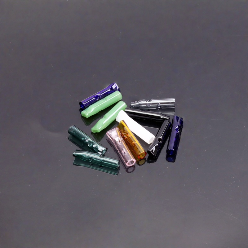 30 Pack 8mm Clear Glass Mouthpiece for Rolling Paper Straight Glass Tips For Smoking Glass Smoking Accessories Glass Cigaretter Holder Filter Glass Roller