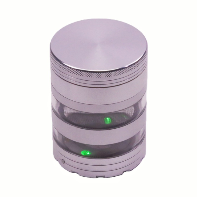 6 Pieces Diamond-Sharp Teeth Aluminum Alloy Portable Easy-Clean Design Durable Heavy Duty Top Herb Grinder Spice Mill with Transparent Storage Chamber for Weed
