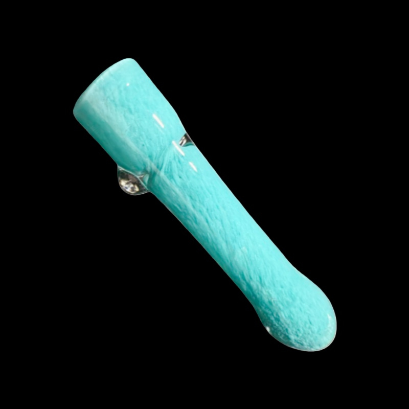 4 Inches Crushed Glass Chillum Pipe Glass Chillum One Hitter One Hitter Pipes Glass Chilllum for Weed Smoking Cannabis Maryuana Pot