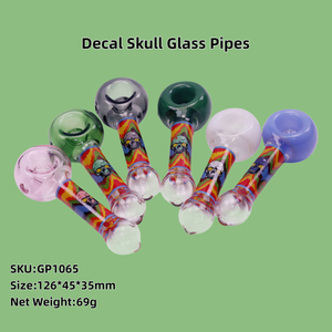 1 Pack of 4 Piece Portable Travel Smoking Glass Pipe Set Includes Glass Pipe Cookie Grinder Storage Container for Smoking Cookier Grinder Storage