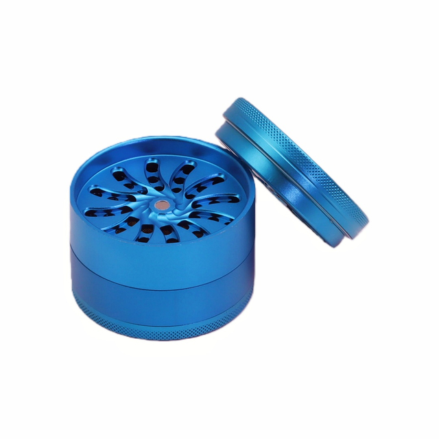 Matte Finish 4-layer Toothless Aluminum Alloy Herb Grinder New Design Toothless Tobacco Grinder with Matte Exterior 4-piece Toothless Aluminum Alloy Spice Grinder for Weed