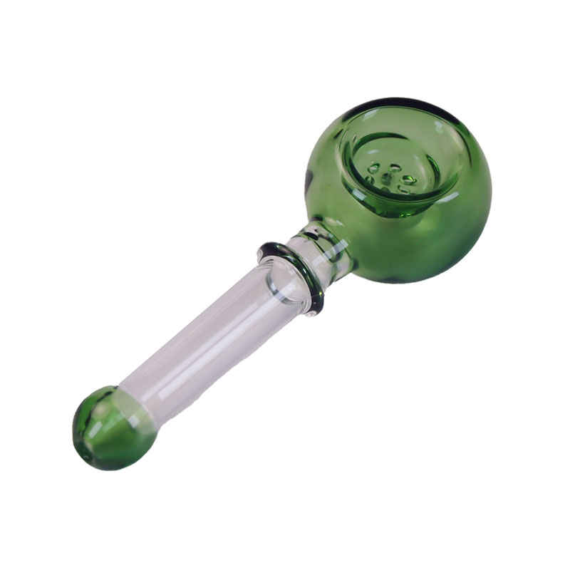 Outdoor Portable Multi-hole Glass Hand Pipe For Smoking Travel Multi-hole Handheld Glass Pipe for Weed With Drop-proof and Pressure-resistant Box