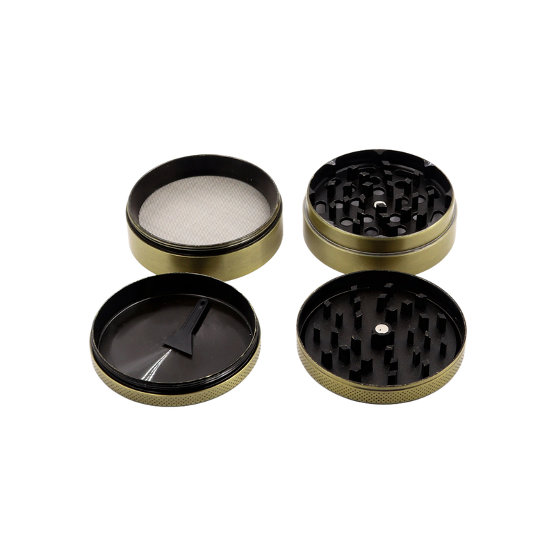 4 Parts Antique Copper The Bull Dog Amsterdam Zinc Herb Grinders