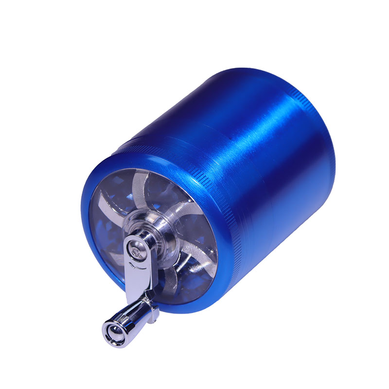 4 Color Available 4 Parts Zinc Herb Griner With Big Chamber and Dipenser Zinc Dispenser Grinder Handle Grinder With Dispenser