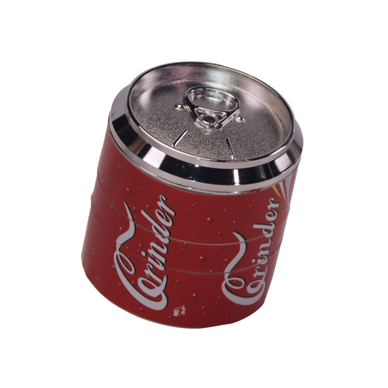 4 Parts Beer Can Shaped Metal Herb Grinders