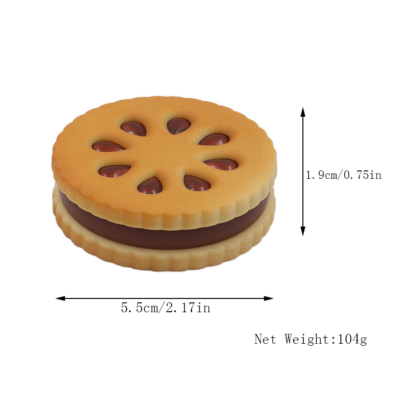 2 Parts Biscuits Shaped Zinc Alloy Weed Handmuller