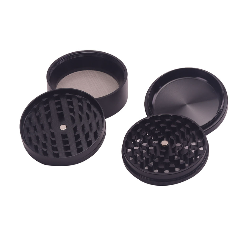 3 Inches 4 Chamber Jumbo CNC Aluminum Herb Grinder For Smoking Solid Top Durable Metal Grinder