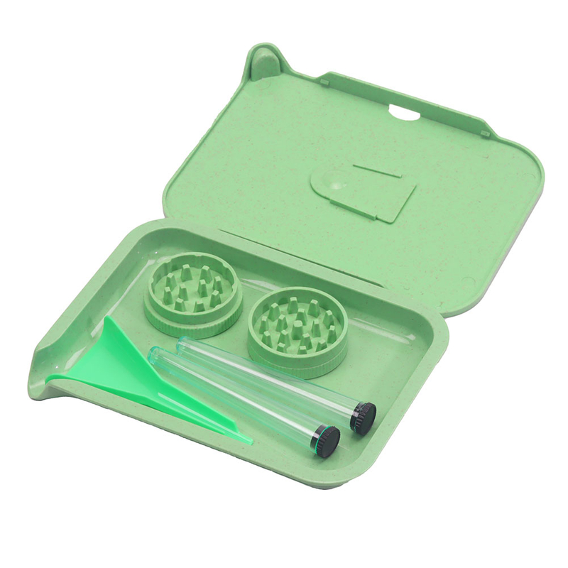 5 Pieces Degradable Rolling Tray Rolling Tray Kit Roling Tray Set Rolling Tray With Lid