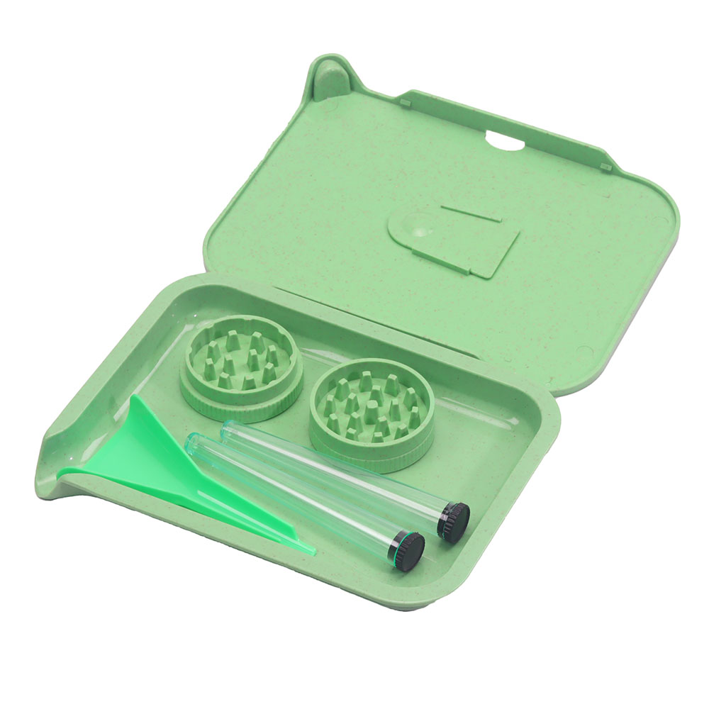 5 Pieces Degradable Rolling Tray Rolling Tray Kit Roling Tray Set Rolling Tray With Lid